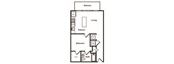 A0 Floor Plan at Stadium Walk By Windsor, Atlanta, GA