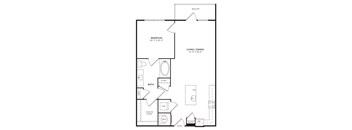 A2 Floor Plan at Stadium Walk By Windsor, Atlanta, GA