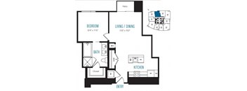 A15 Floor Plan at Stratus Seattle, WA