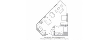 Studio A floor plan at Cannery Park by Windsor, CA, 95112
