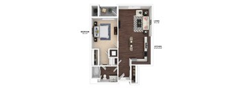 Floor Plan at Sunset and Vine, Los Angeles, 90028