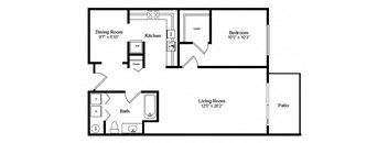 Barbados 2d Floor Plan at Tera Apartments Kirkland, WA