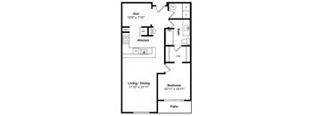Catalina 2d Floor Plan at Tera Apartments Kirkland, WA
