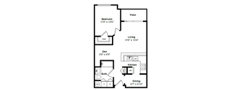 Caymen 2d Floor Plan at Tera Apartments Kirkland, WA