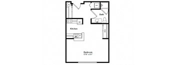 Cozumel 2d Floor Plant at Tera Apartments Kirkland, WA