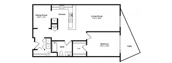 Maui 2d Floor Plan at Tera Apartments Kirkland, WA