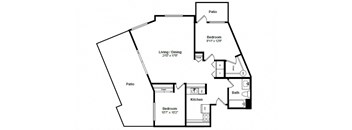 Miami Floor Plan at Tera Apartments Kirkland, WA