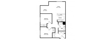 South Pacific Floor Plan at Tera Apartments Kirkland, WA
