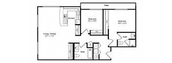 St James Floor Plan at Tera Apartments Kirkland, WA
