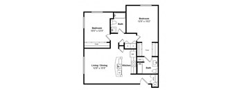 St Pierre Floor Plan at Tera Apartments Kirkland, WA