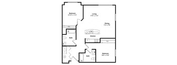St Thomas Floor Plan at Tera Apartments Kirkland, WA