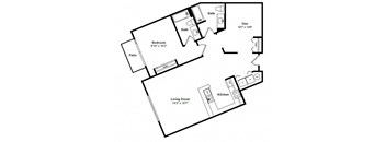 Tobago Floor Plan at Tera Apartments Kirkland, WA