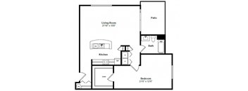 Turks and Caicos Floor Plan at Tera Apts Kirkland, WA
