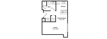 Bodden 2d Floor Plan at Tera Apartments Kirkland, WA