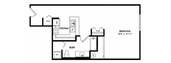 Santo Domingo 2d Floor Plan at Tera Apartments Kirkland, WA