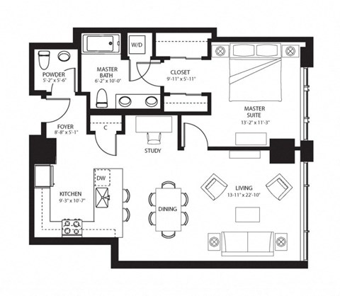 A6 Floor Plan