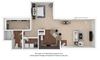 1x1_22f_805sf 1x1_22f_805sf floor plan at The District, CO, 80222
