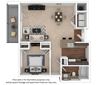 1x1_24E_694sf 1x1_24E_694sf floor plan at The District, Colorado, 80222
