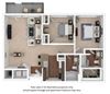 23 F Floor Plan 23 F Floor Plan at The District, Colorado, 80222