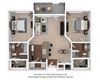 2x2_3A_1026sf floor plan 2x2_3A_1026sf floor plan at The District, CO, 80222