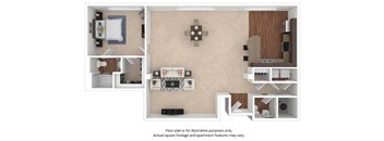 46A Floor Plan at The District, CO, 80222