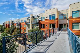 Walkway between buildings Walkway between buildings at The District, Denver, CO - Photo Gallery