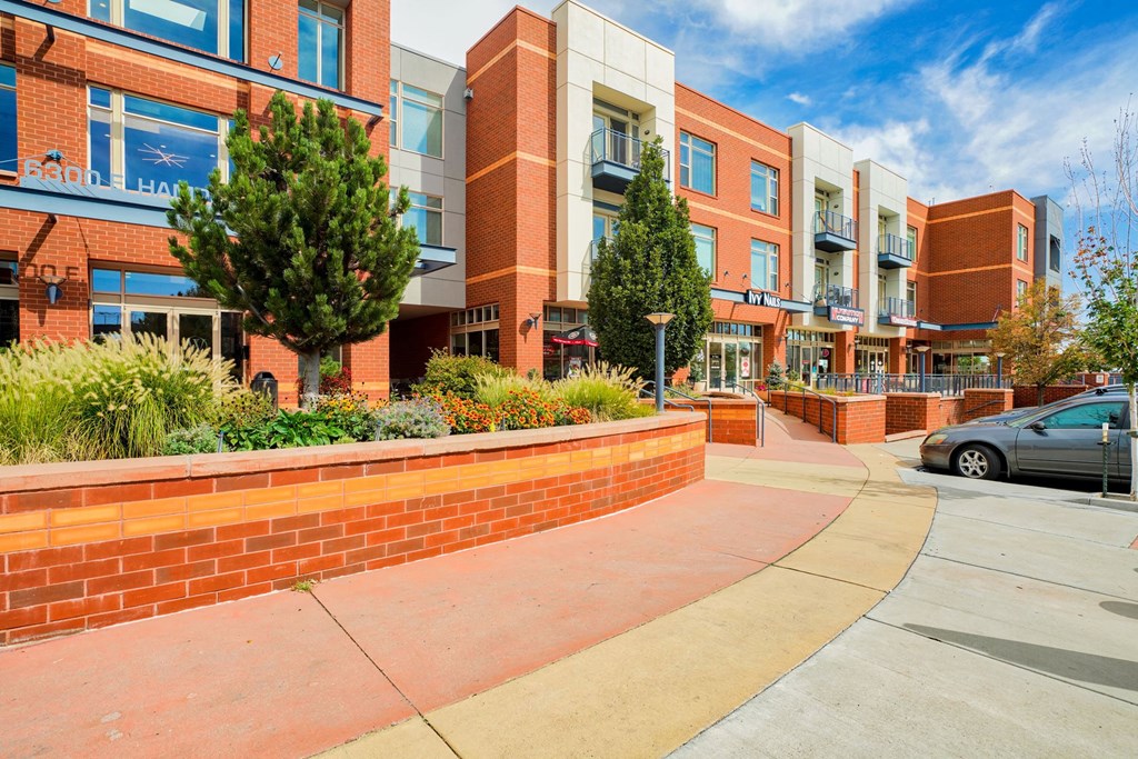 Front of building at store at The District, Denver, CO