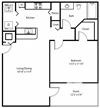 A1 Floor Plan A1 Floor Plan at The Winston by Windsor, Pembroke Pines, FL, 33025