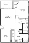 A2 Floor Plan A2 Floor Plan at The Winston by Windsor, Pembroke Pines, FL