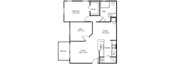 A4 Floor Plan at The Winston by Windsor, Pembroke Pines, Florida
