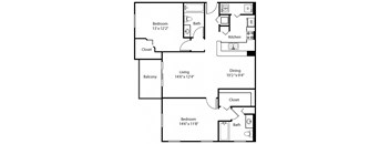 B1 Floor Plan at The Winston by Windsor, Pembroke Pines