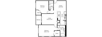 B2 Floor Plan at The Winston by Windsor, Florida