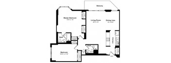 Tribeca floor plan at Windsor at Mariners, Edgewater, NJ