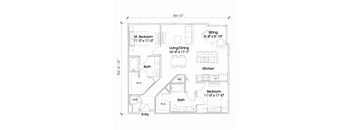 B4 Floor Plan at South Park by Windsor