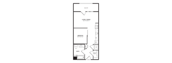 Floor plan at Dublin Station by Windsor, Dublin, CA, 94568