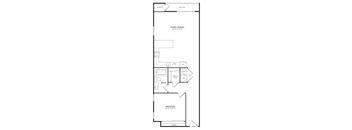 1 bedroom 1 bathroom apartment with a balcony