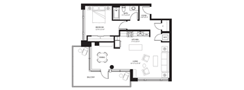A2 Floor Plan at The Bravern
