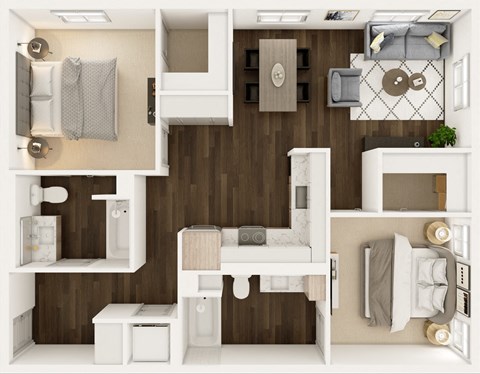 Boulder Floor Plan at Uplund at Totem Lake by Windsor, Kirkland, WA 98034