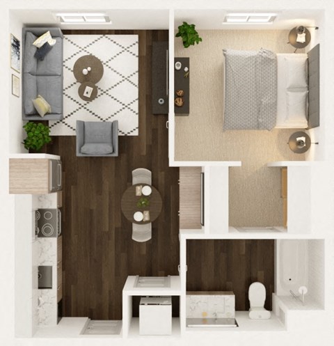 Canyon Floor Plan at Uplund at Totem Lake by Windsor, Kirkland, WA 98034