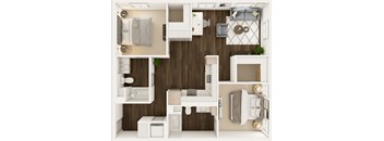 Gorge Floor Plan at Uplund at Totem Lake by Windsor, Kirkland, WA 98034