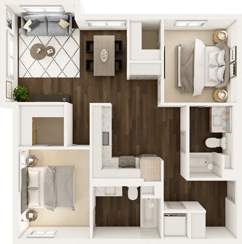 Highlands Floor Plan at Uplund at Totem Lake by Windsor, Kirkland, WA 98034