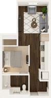 Little Si Floor Plan Little Si Floor Plan at Uplund at Totem Lake by Windsor, Kirkland, WA 98034