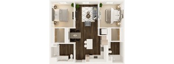 Ridge Floor Plan at Uplund at Totem Lake by Windsor, Kirkland, WA 98034