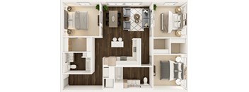 Skyline Floor Plan at Uplund at Totem Lake by Windsor, Kirkland, WA 98034