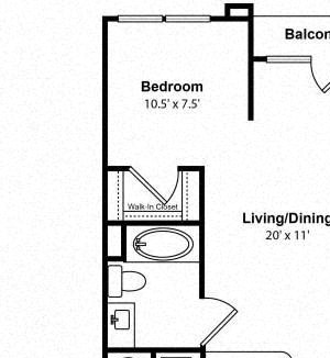 Floorplan Floorplan at The Ridgewood by Windsor, 4211 Ridge Top Road, Fairfax, VA 22030