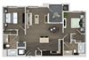 2 Bed 2 Bath Floor Plan 2 Bed 2 Bath Floor Plan at Valentia by Windsor, La Habra, California