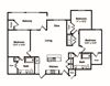 3 Bedroom 2 Bath Floor Plan 3 Bedroom 2 Bath Floor Plan at Windsor Castle Hills, Carrollton, TX, 75010