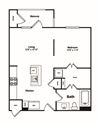 0 Bed 1 Bath Floor Plan 0 Bed 1 Bath Floor Plan at Windsor Castle Hills, Carrollton, 75010