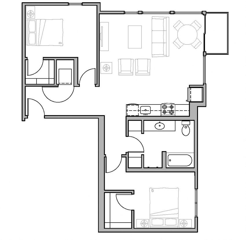 B13 2Bed-2 North