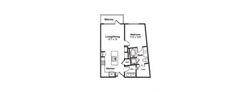 A10 web floor plan at Windsor Fitzhugh, 4926 Mission Avenue, Dallas